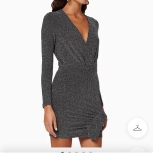 IRO Noize Metallic Knit Mini Dress